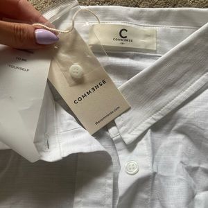 Commense - Relaxed Fit Linen Button Up